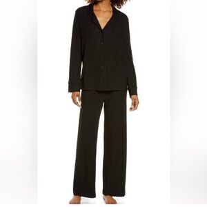 SKIMS Black Rib Sleepwear Set
